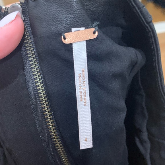 Free People leather mini skirt, worn once - Picture 3 of 4